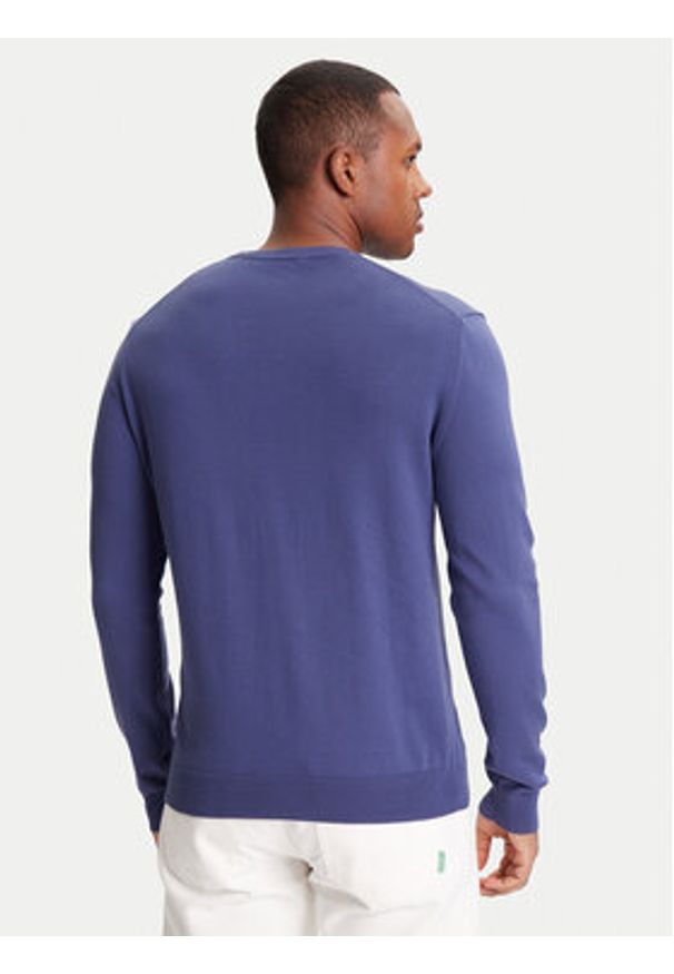 United Colors of Benetton - United Colors Of Benetton Sweter 1098U1I76 Fioletowy Regular Fit. Kolor: fioletowy. Materiał: bawełna