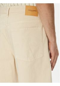 Jack & Jones - Jack&Jones Szorty jeansowe Owen 12277167 Beżowy Baggy Fit. Kolor: beżowy. Materiał: bawełna #4