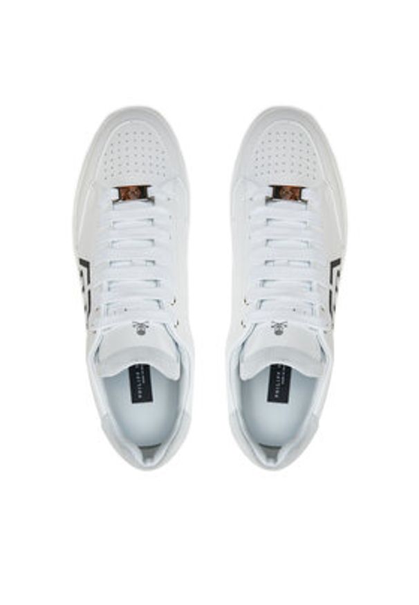 Philipp Plein - PHILIPP PLEIN Sneakersy FADS MSC3981 PLE005N Biały. Kolor: biały. Materiał: skóra