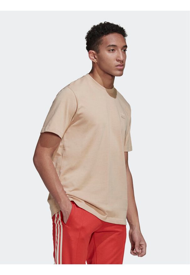 Adidas - adidas T-Shirt Graphic Ozworld HL9233 Brązowy Loose Fit. Kolor: brązowy. Materiał: bawełna