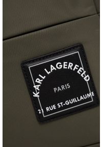 Karl Lagerfeld saszetka kolor zielony. Kolor: zielony. Wzór: aplikacja
