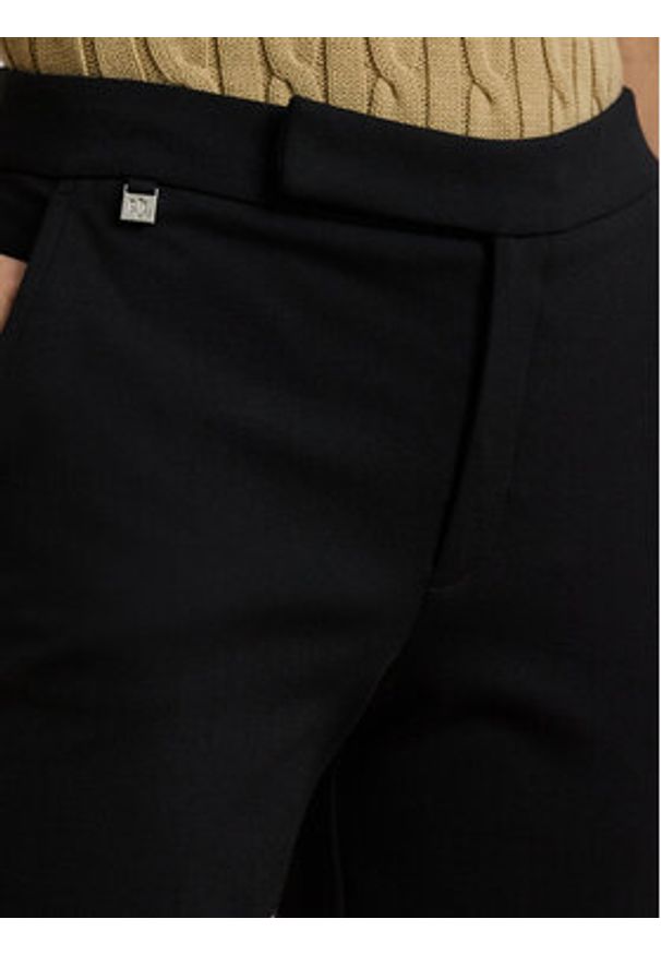 Lauren Ralph Lauren - LAUREN RALPH LAUREN Spodnie materiałowe 200758961002 Czarny Straight Fit. Kolor: czarny. Materiał: wiskoza