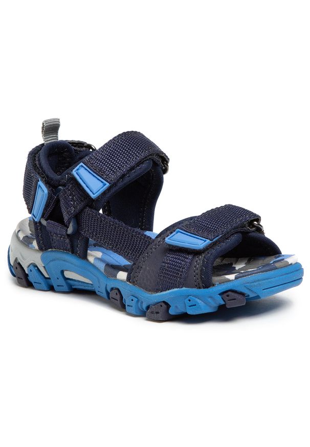 Sandały Superfit 0-600101-8000 M Blau/Blau. Kolor: niebieski. Materiał: materiał