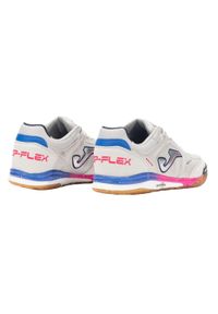 Joma - Męskie Skórzane Halowe Buty Piłkarskie Top Flex Rebound 25. Kolor: biały. Materiał: skóra. Sport: piłka nożna