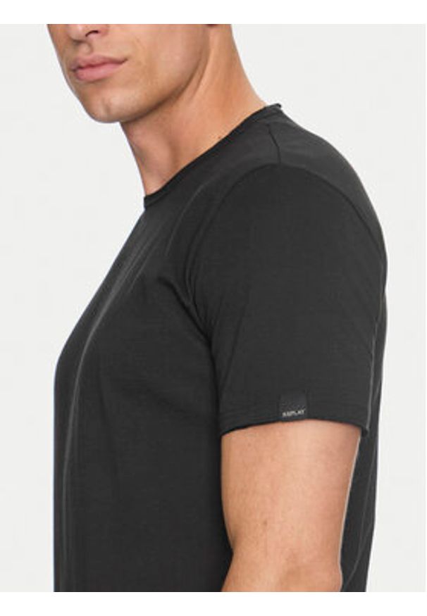 Replay T-Shirt M3590A.000.2660 Czarny Regular Fit. Kolor: czarny. Materiał: bawełna