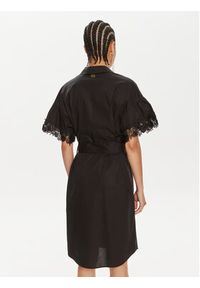 TwinSet - TWINSET Sukienka koszulowa 241TT2281 Czarny Regular Fit. Kolor: czarny. Materiał: bawełna. Typ sukienki: koszulowe #4
