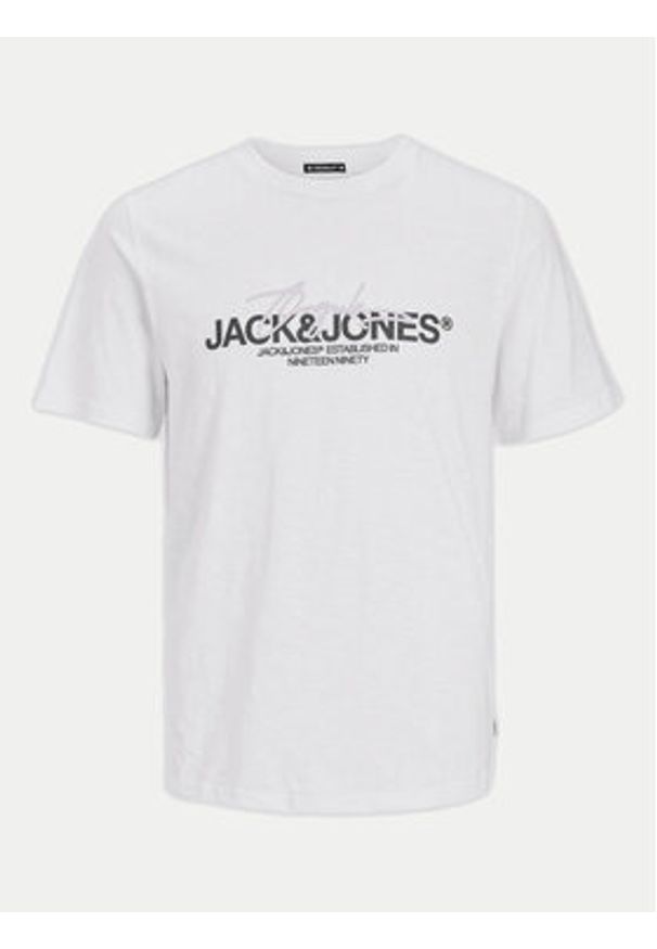 Jack & Jones - Jack&Jones T-Shirt Joraruba 12255452 Biały Standard Fit. Kolor: biały. Materiał: bawełna