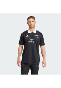 Adidas - Koszulka All Blacks Rugby AEROREADY Short Sleeve. Kolor: czarny. Materiał: materiał #1