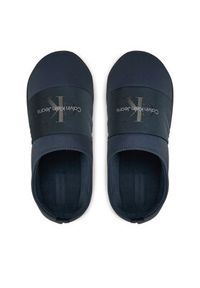 Calvin Klein Jeans Kapcie Home Slipper Mono YM0YM00840 Granatowy. Kolor: niebieski. Materiał: skóra #4