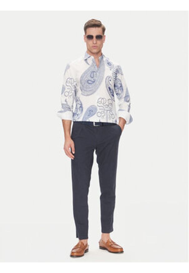 Baldessarini Koszula B3 56017.3719 Biały Regular Fit. Kolor: biały. Materiał: bawełna