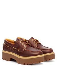 Timberland Loafersy Stone Street Boat TB0A2QDMD571 Brązowy. Kolor: brązowy. Materiał: skóra. Styl: street #4