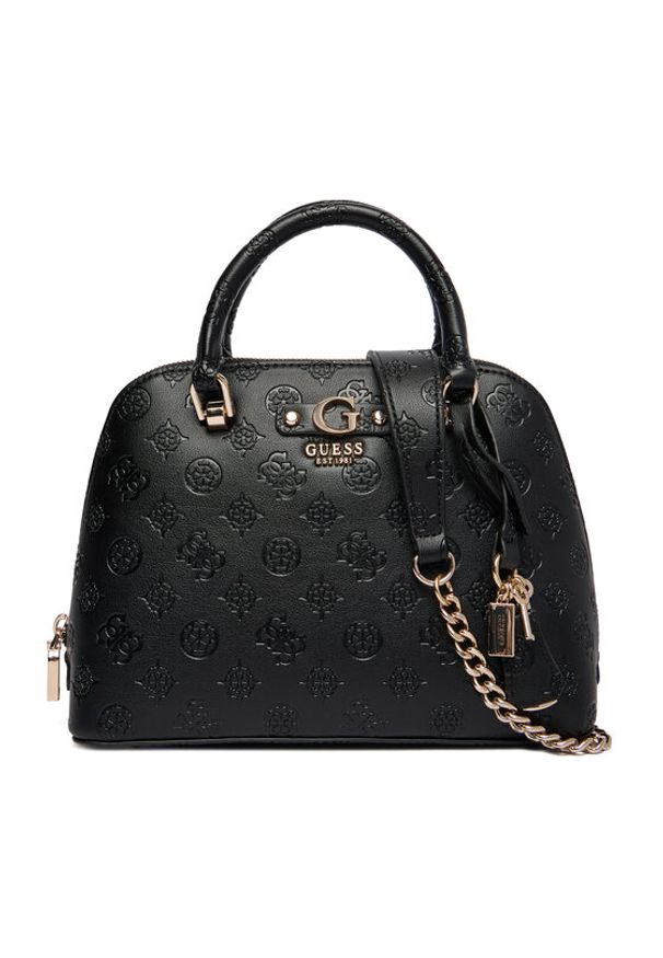 Guess Torebka Dita HWPD76 02050 Czarny. Kolor: czarny. Materiał: skórzane