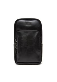 Guess Saszetka nerka HMBOCA P5326 Czarny. Kolor: czarny. Materiał: skóra