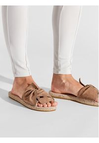 Manebi Espadryle Sandals With Knot W 1.9 JK Brązowy. Kolor: brązowy. Materiał: materiał