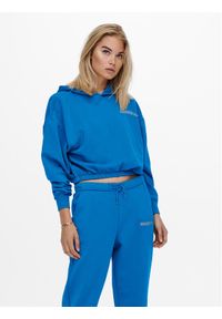 only - ONLY Bluza 15239888 Niebieski Regular Fit. Kolor: niebieski. Materiał: bawełna, syntetyk