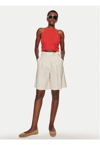STAUD Bluzka Lori R24P3136CA Czerwony Regular Fit. Kolor: czerwony. Materiał: bawełna #4