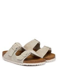 Birkenstock Klapki Arizona 1031645 Beżowy. Kolor: beżowy. Materiał: zamsz, skóra #3