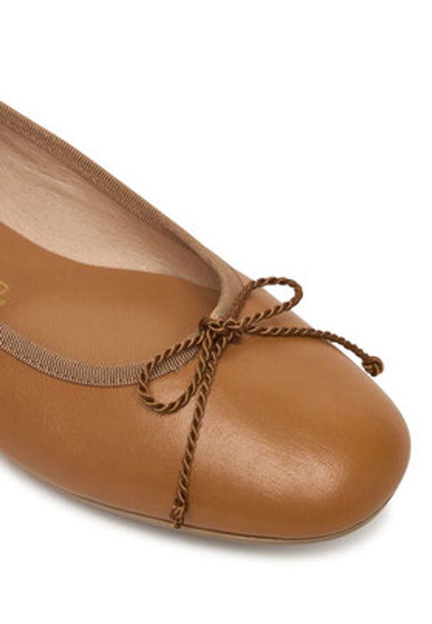 Hispanitas Baleriny HV263465 Brązowy. Kolor: brązowy. Materiał: skóra