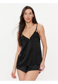 BOSS - Boss Koszulka piżamowa Audrey 50515623 Czarny Relaxed Fit. Kolor: czarny. Materiał: wiskoza #1