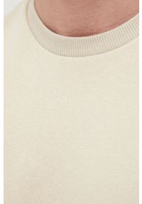 Only & Sons bluza męska kolor beżowy gładka. Kolor: beżowy. Materiał: dzianina, bawełna. Wzór: gładki #3