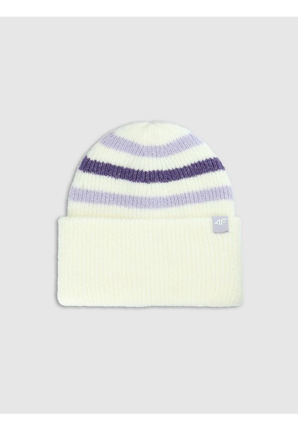 4f - 4F Czapka beanie dziewczęca - multikolor Uniwersalny. Kolor: wielokolorowy