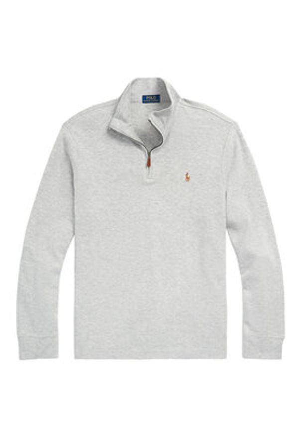 Polo Ralph Lauren Sweter 7,10672E+11 Szary Regular Fit. Typ kołnierza: polo. Kolor: szary. Materiał: bawełna