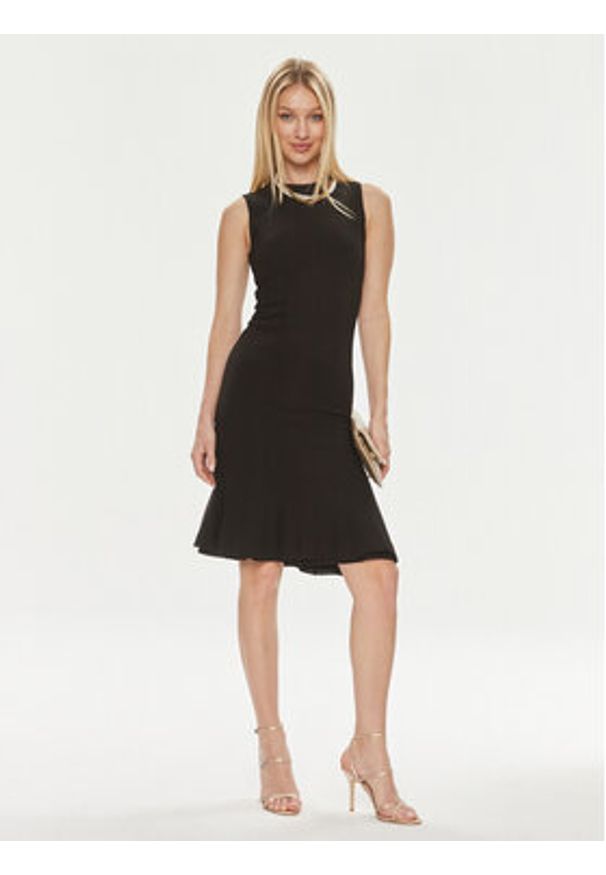 Marciano Guess Sukienka koktajlowa 4GGK33 6869Z Czarny Slim Fit. Kolor: czarny. Materiał: syntetyk. Styl: wizytowy