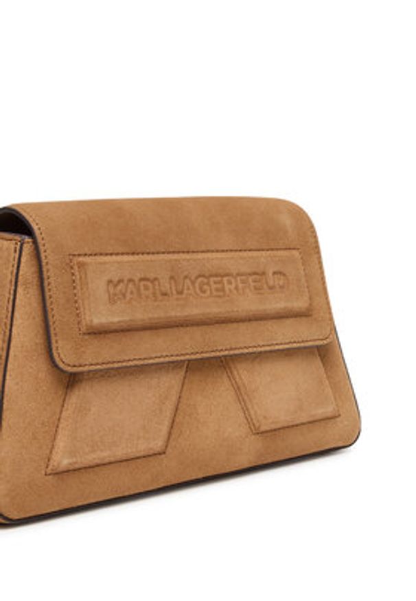 Karl Lagerfeld - KARL LAGERFELD Torebka A3W30065 Brązowy. Kolor: brązowy. Materiał: skórzane, zamszowe