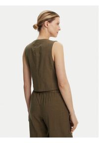 Vero Moda Kamizelka garniturowa Caia 10333795 Zielony Regular Fit. Kolor: zielony. Materiał: bawełna #3