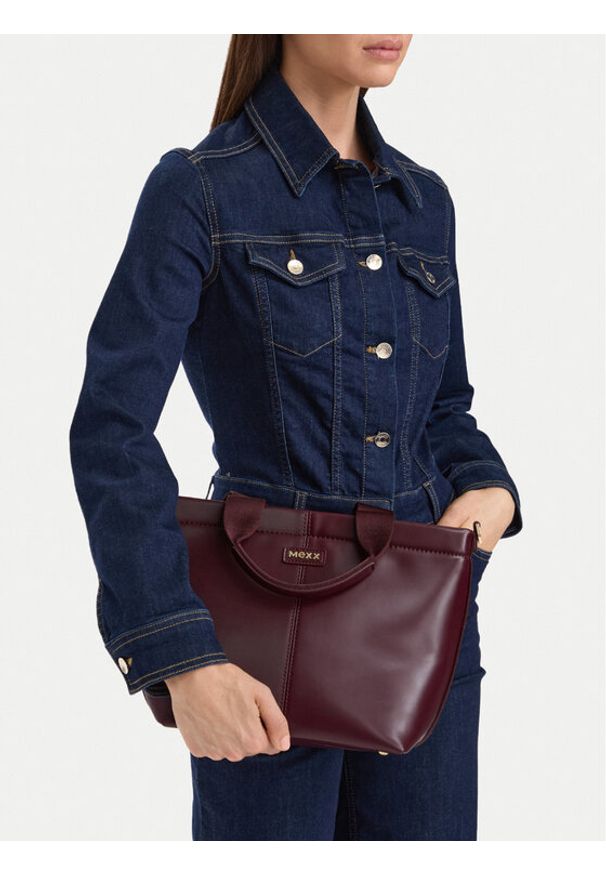 MEXX Torebka CEO-MEXX-S-013-10 Bordowy. Kolor: czerwony. Materiał: skórzane