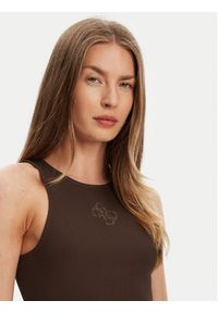 Guess Top W5GP57 KCV52 Brązowy Regular Fit. Kolor: brązowy. Materiał: syntetyk #4