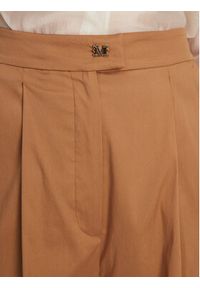 Max Mara Beachwear Bermudy Sultano 2516141019 Brązowy Relaxed Fit. Kolor: brązowy. Materiał: bawełna #5