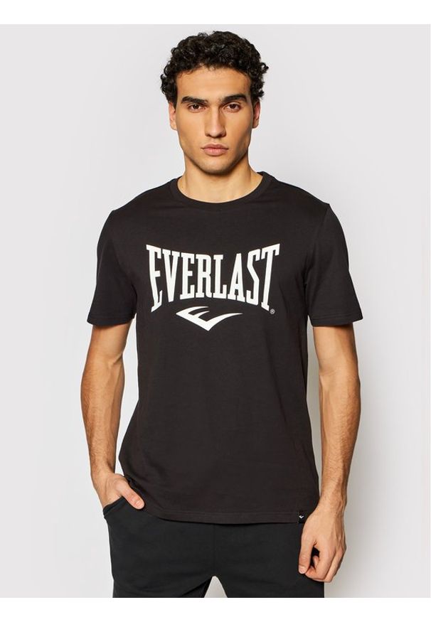EVERLAST T-Shirt 807580-60 Czarny Regular Fit. Kolor: czarny