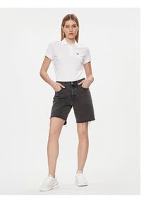 Levi's® Polo 52599-0000 Biały Slim Fit. Typ kołnierza: polo. Kolor: biały. Materiał: bawełna