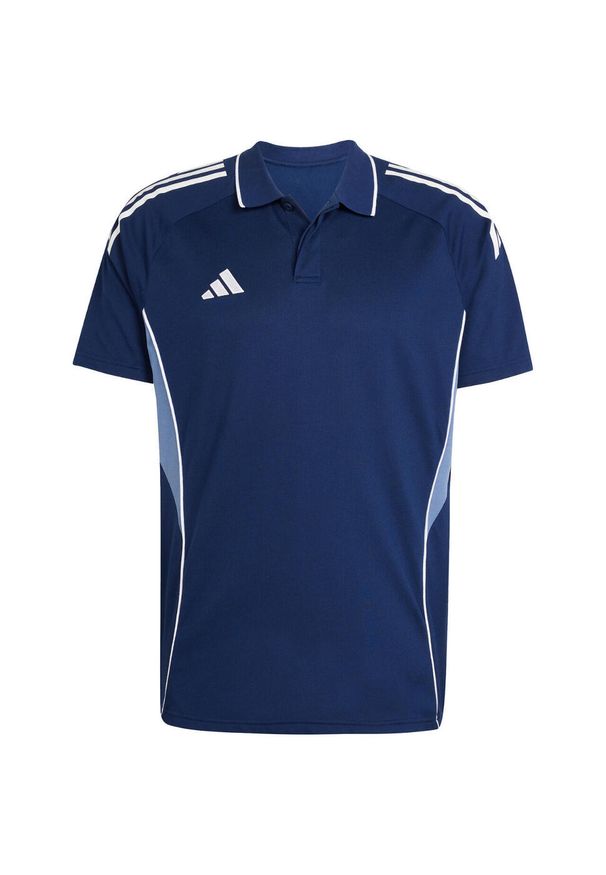 Adidas - Koszulka męska adidas Tiro 25 Competition Polo. Typ kołnierza: polo. Kolor: biały, wielokolorowy, niebieski. Styl: sportowy