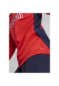 Puma - Męska bluza treningowa z zamkiem 1/4 FC Red Bull Salzburg PUMA Red Navy Blue. Kolor: czerwony, wielokolorowy, niebieski. Sport: fitness