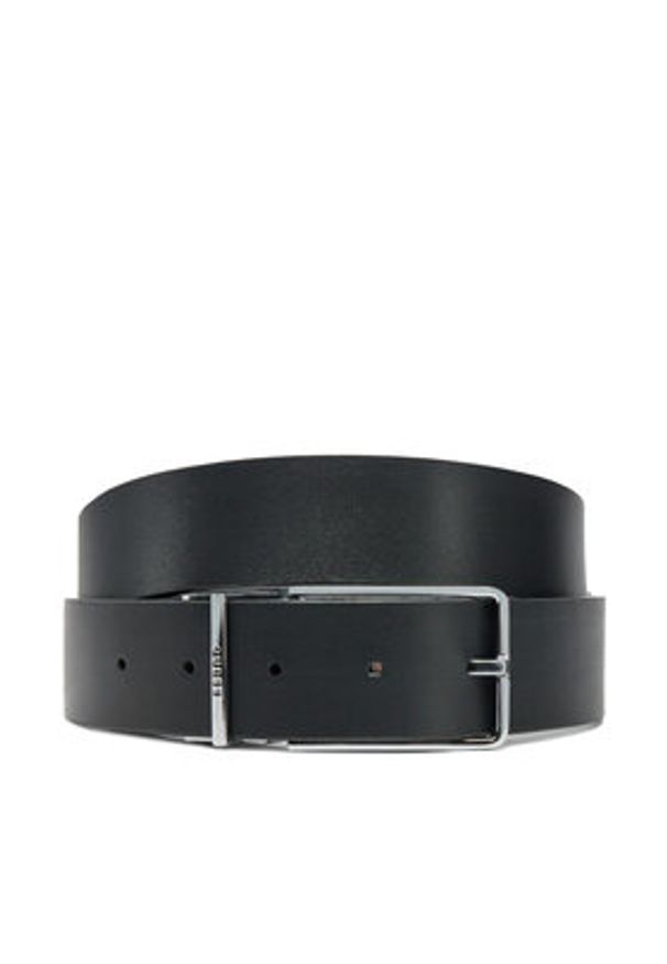 Guess Pasek Męski BMAGLO P5235 Czarny. Kolor: czarny. Materiał: skóra