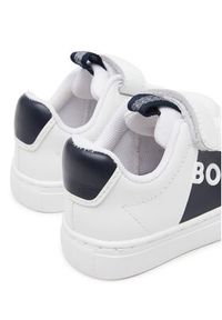 BOSS Sneakersy J52165 M Biały. Kolor: biały. Materiał: skóra #3