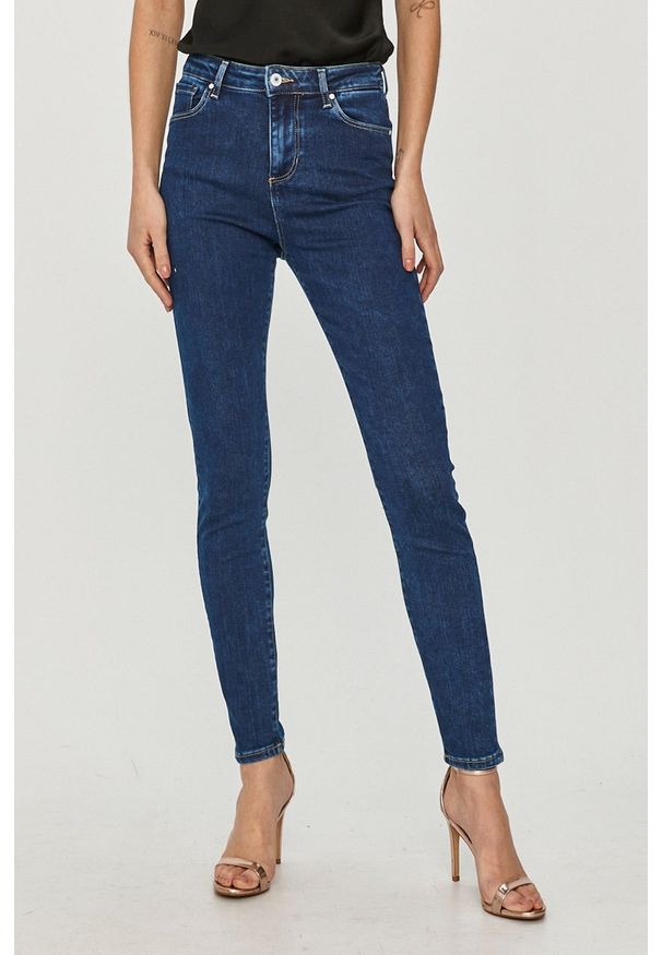 Guess - Jeansy Lush. Kolor: niebieski. Materiał: jeans. Wzór: gładki
