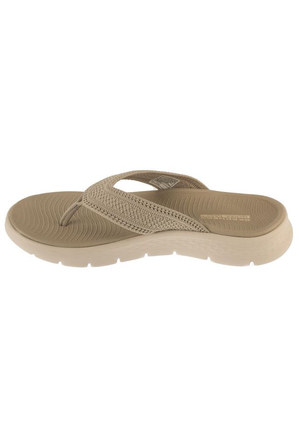 skechers - Japonki damskie, Go Walk Flex Sandal - Holly. Kolor: beżowy