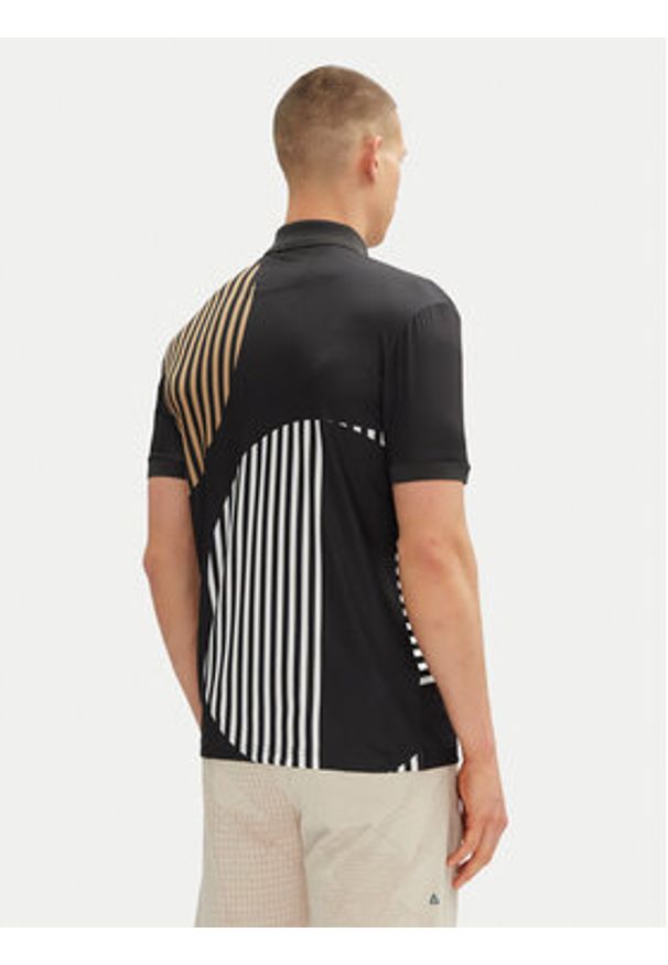 BOSS Polo Paddy Striped C1 50539506 Czarny Regular Fit. Typ kołnierza: polo. Kolor: czarny. Materiał: syntetyk