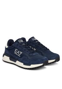 EA7 Emporio Armani Sneakersy 7X000380 AF19175 MZ157 Granatowy. Kolor: niebieski. Materiał: skóra #4