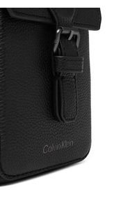Calvin Klein Saszetka Leather Slim Flap Reporter LV04D3323G Czarny. Kolor: czarny. Materiał: skóra #5