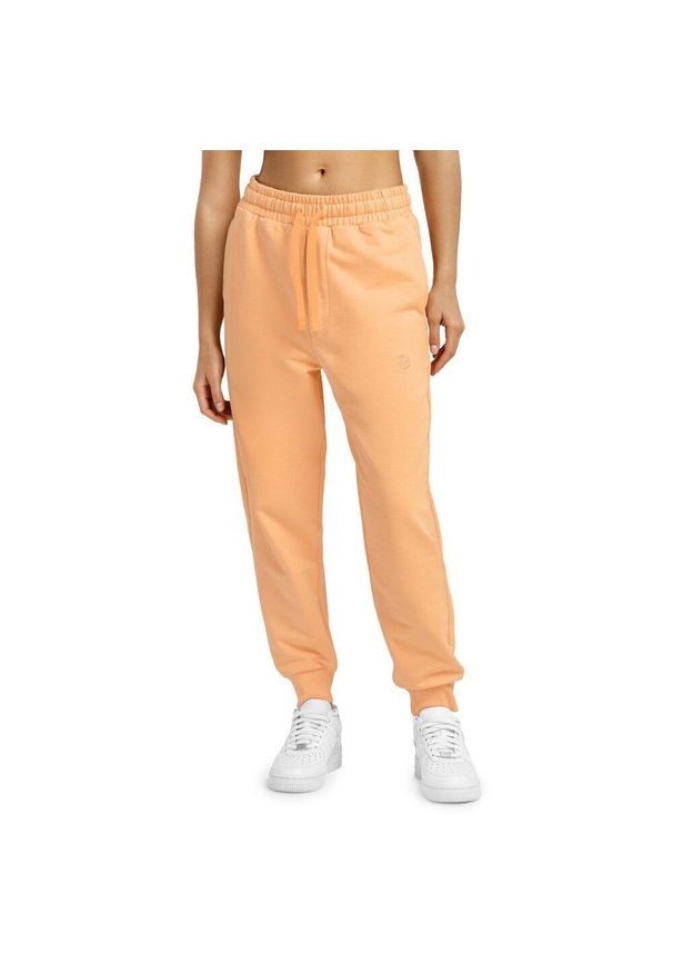 Spodnie dresowe Lifestyle damskie SIROKO Serenity-W. Kolor: pomarańczowy. Materiał: dresówka. Sport: fitness