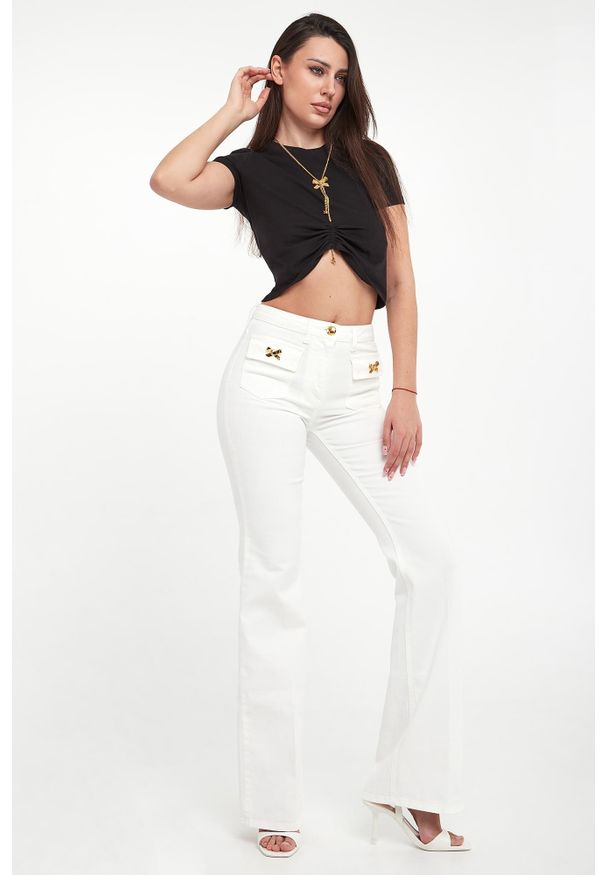 Elisabetta Franchi - T-shirt damski ELISABETTA FRANCHI