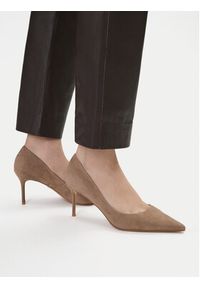 Gino Rossi - GINO ROSSI Szpilki EO-V2525-893 Beżowy. Kolor: beżowy. Materiał: zamsz, skóra. Obcas: na szpilce #2