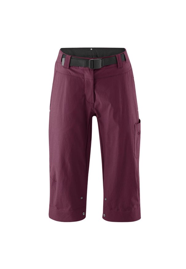 GONSO - Damskie spodnie 3/4 Gonso Ruth. Kolor: fioletowy. Długość: długie