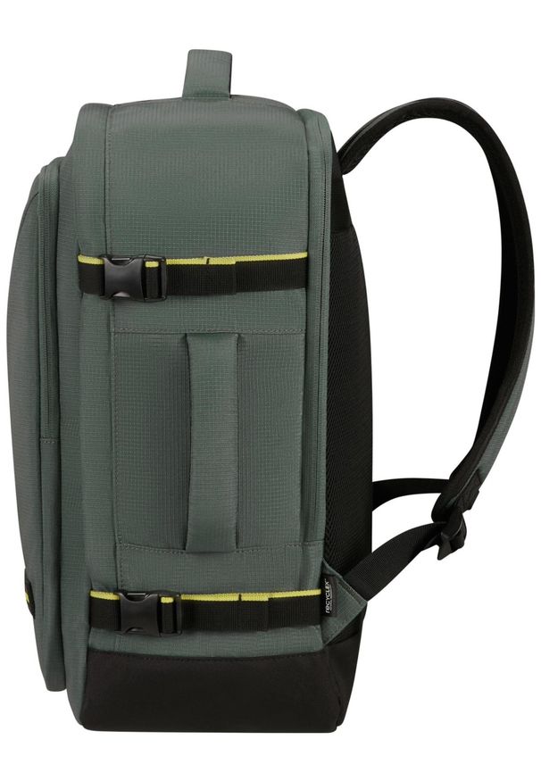 AMERICAN TOURISTER - Plecak American Tourister Take2Cabin M ciemnozielony. Kolor: zielony. Materiał: materiał. Styl: biznesowy, elegancki, casual