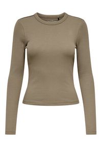 only - ONLY Bluzka Val 15371305 Brązowy Regular Fit. Kolor: brązowy. Materiał: bawełna #2