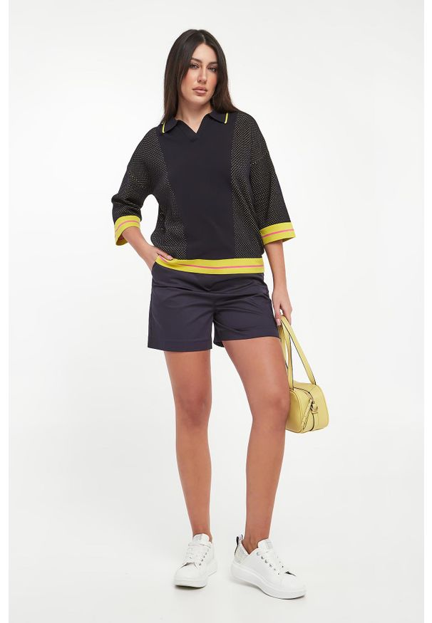 Sportalm - Polo damskie z krótki rękawem SPORTALM. Typ kołnierza: polo. Długość rękawa: krótki rękaw. Długość: krótkie